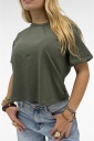 maglia crop a manica corta simple